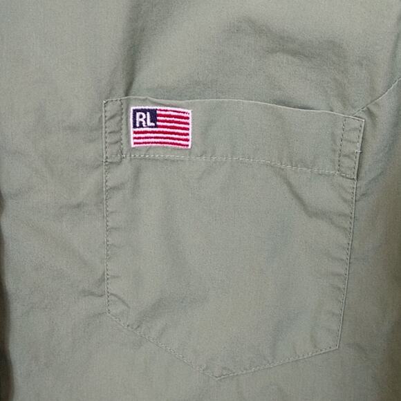 Polo Jeans Co Moss Green Sleeveless Blouse size M - Picture 2 of 7